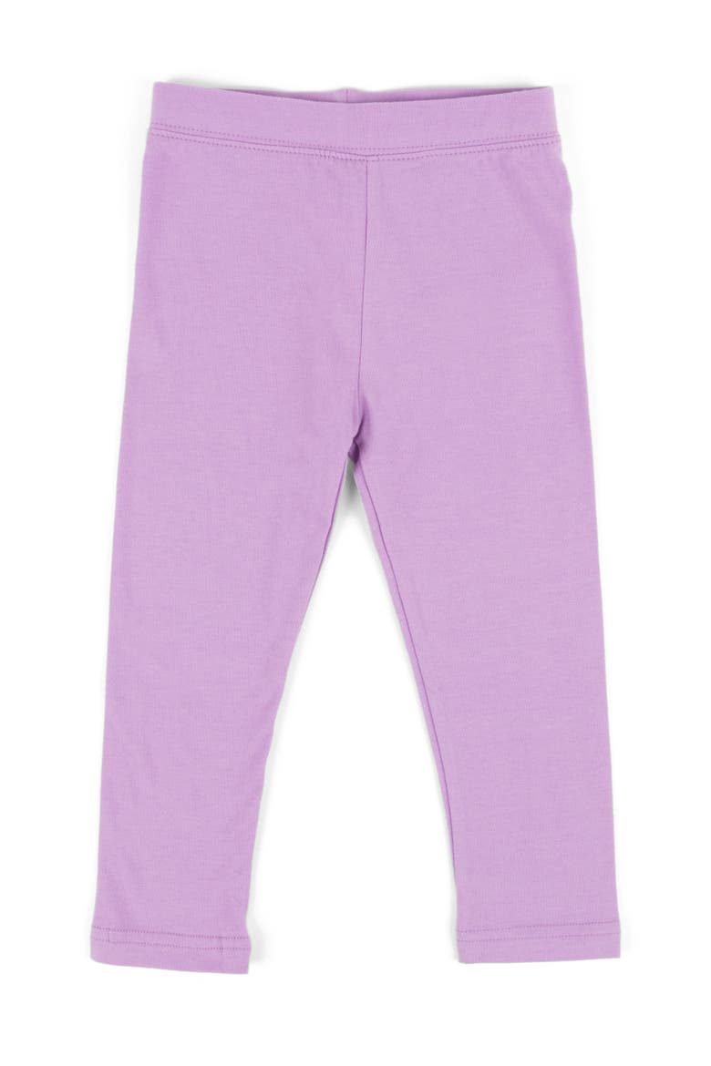 Girls Cotton Leggings, Solid Colors, Main, color, PURPLE