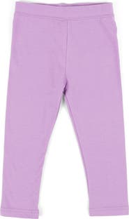 Leveret Girls Cotton Leggings, Solid Colors