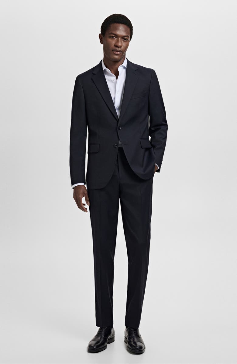 MANGO Slim Fit Suit Blazer, Alternate, color, Navy