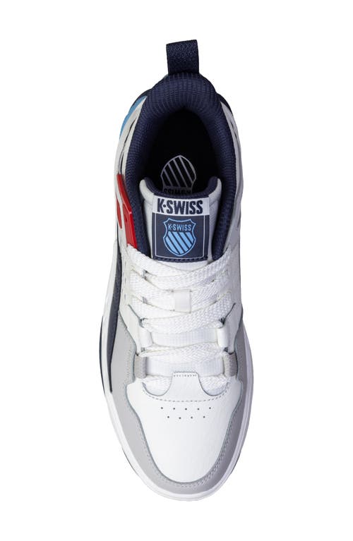 K-swiss Techna Trainer Hybrid Training Shoe In Sail Wht/navy/red