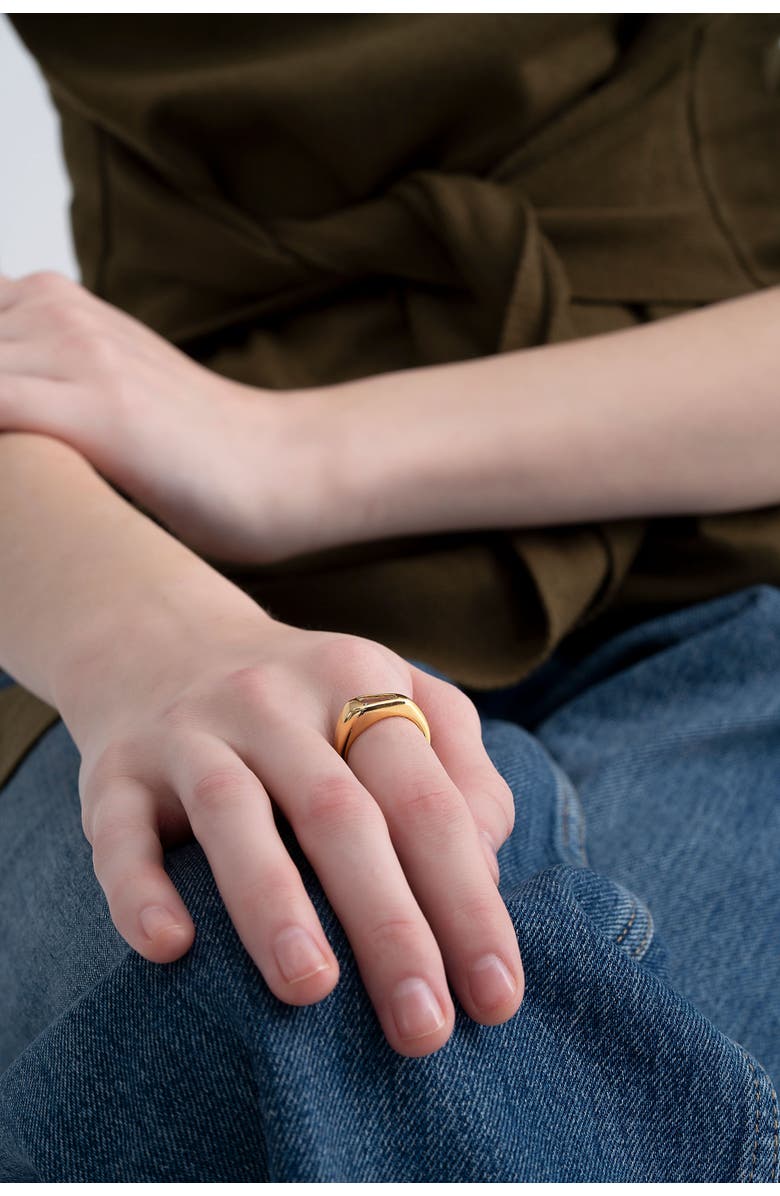 Zynnia Collective Facet Ring, Alternate, color, Gold