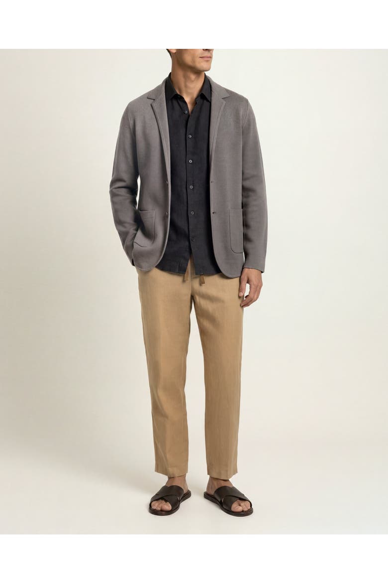 Rainer Tailored Merino Wool Blazer, Main, color, DARK BRONZE