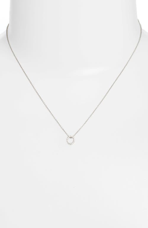 Bony Levy Diamond Pavé Initial Pendant Necklace In 18k White Gold - O