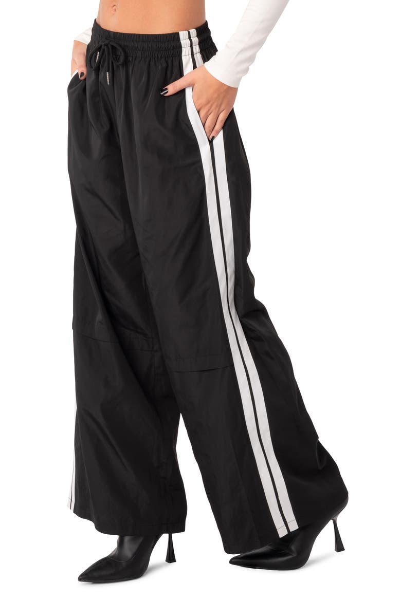 Fauna Track Pants, Alternate, color, BLACK