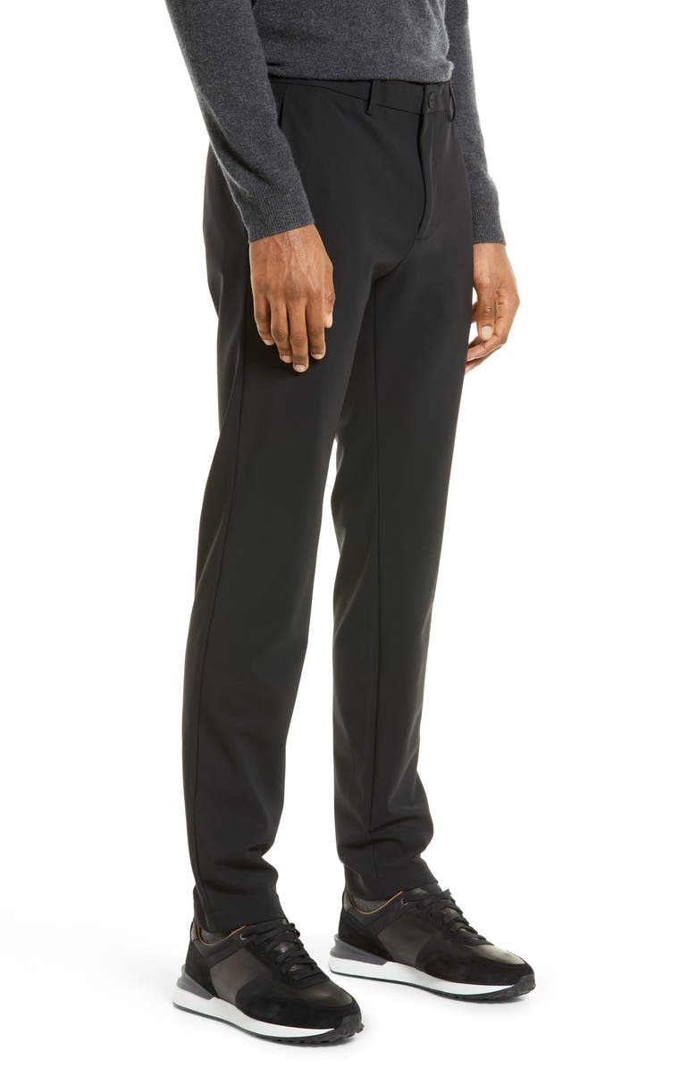 Theory Zaine Precision Ponte Knit Pants, Alternate, color, Black