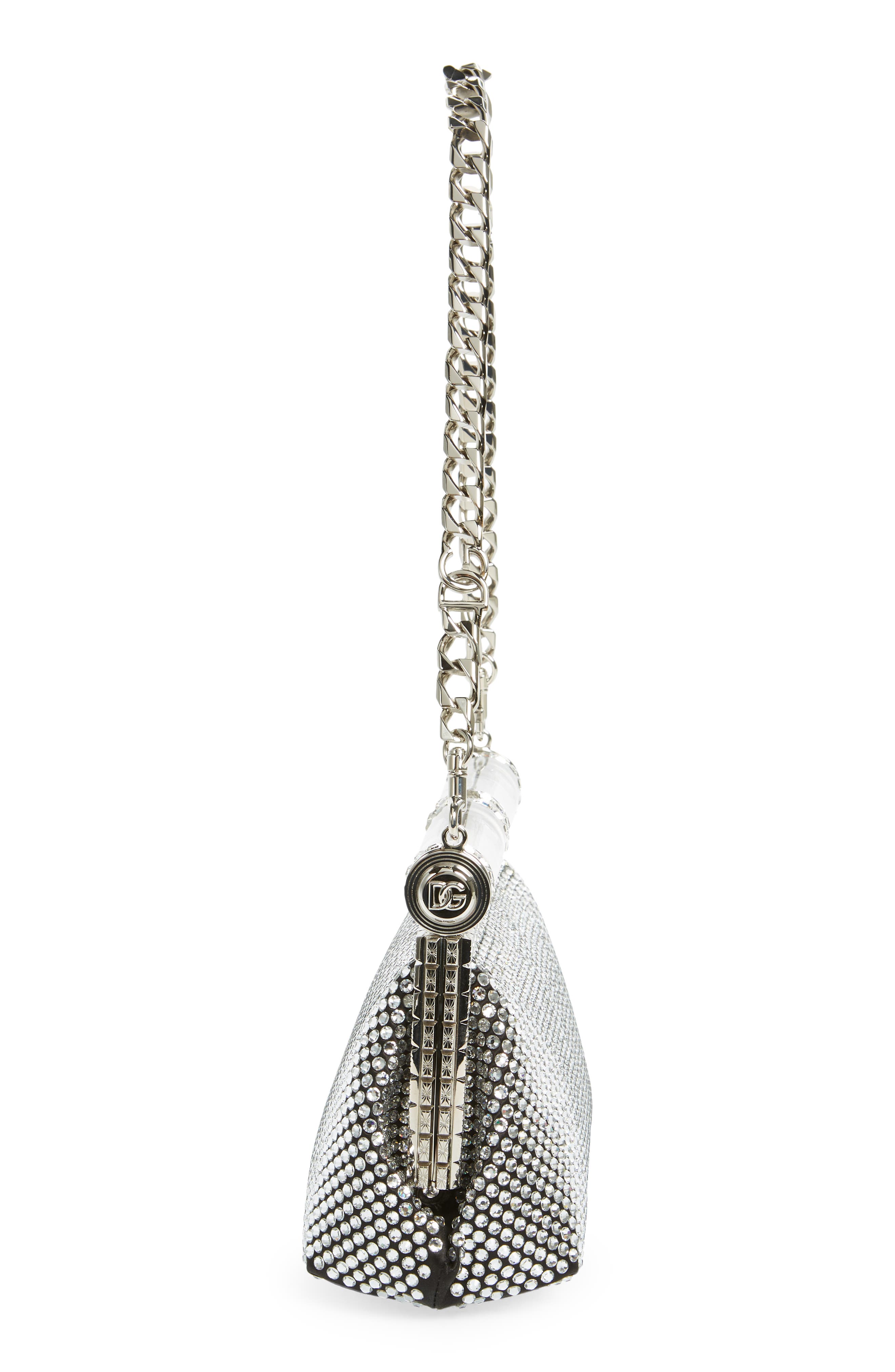 Dolce&Gabbana Bubu Crystal Embellished Clutch, Alternate, color, 