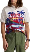 Polo Ralph Lauren Classic Fit Mesh Cotton Graphic Polo