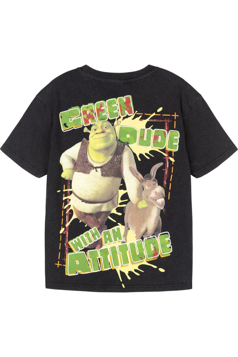Shrek Short Sleeve T-Shirt, Alternate, color, Shrek Charcoal