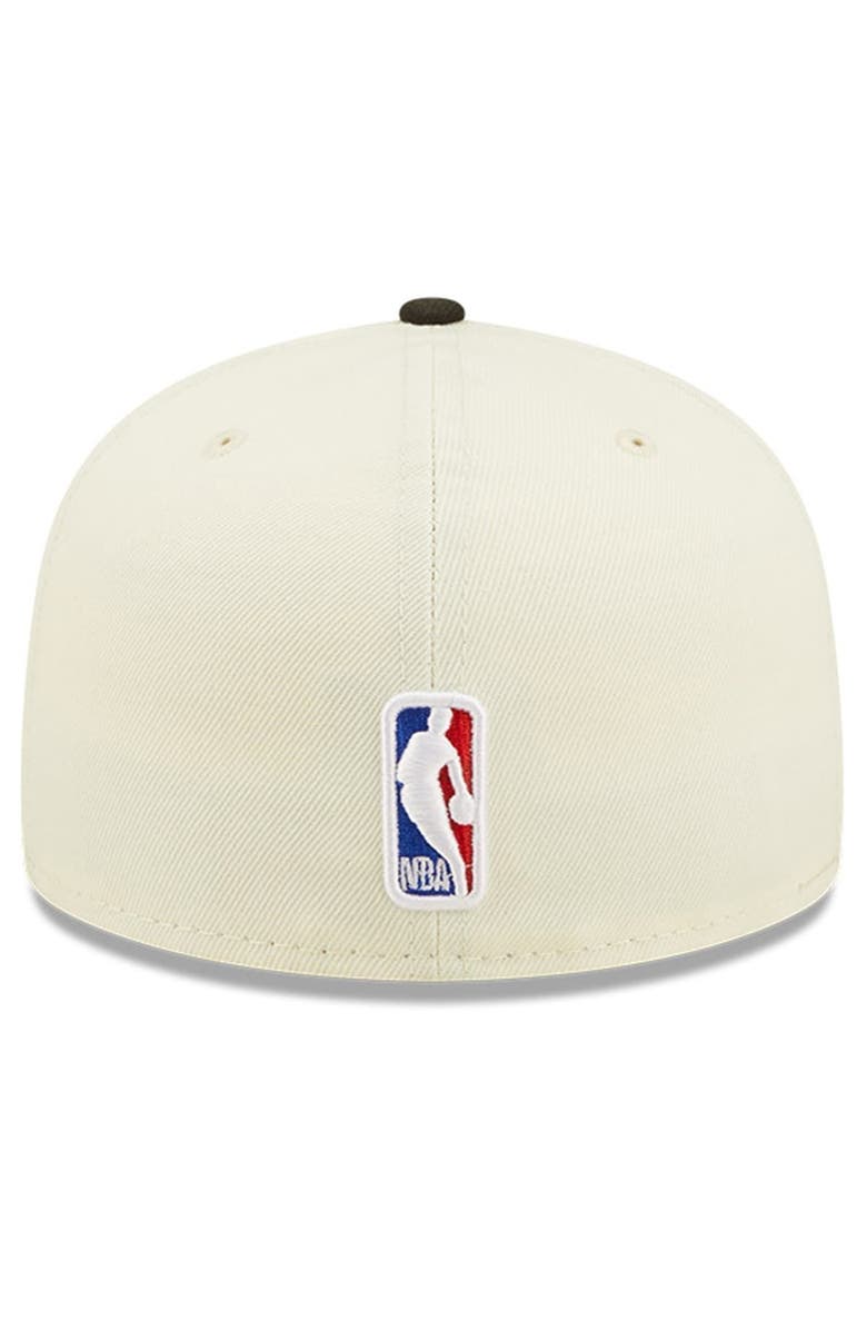 New Era Men's New Era Cream/Black Portland Trail Blazers 2022 NBA Draft 59FIFTY Fitted Hat, Alternate, color, 