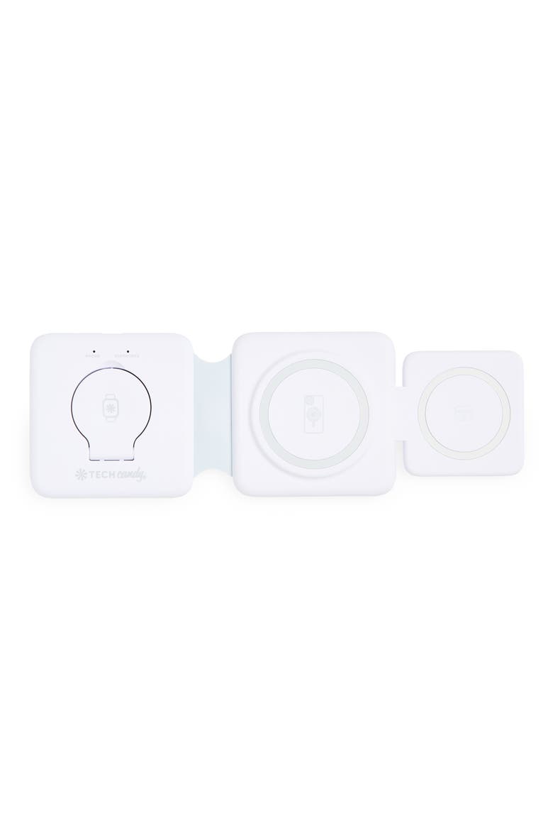 Three-Way Charging Valet, Main, color, WHITE