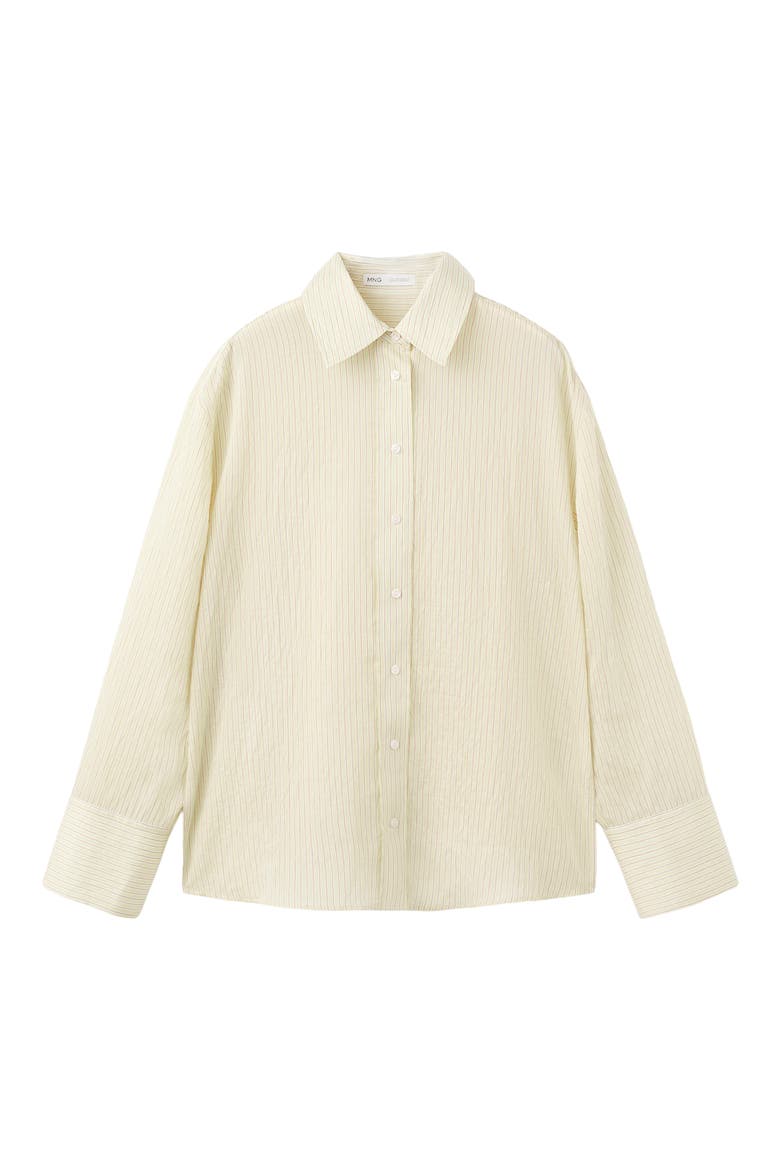 Relaxed Fit Stripe Button-Up Shirt, Alternate, color, GREEN