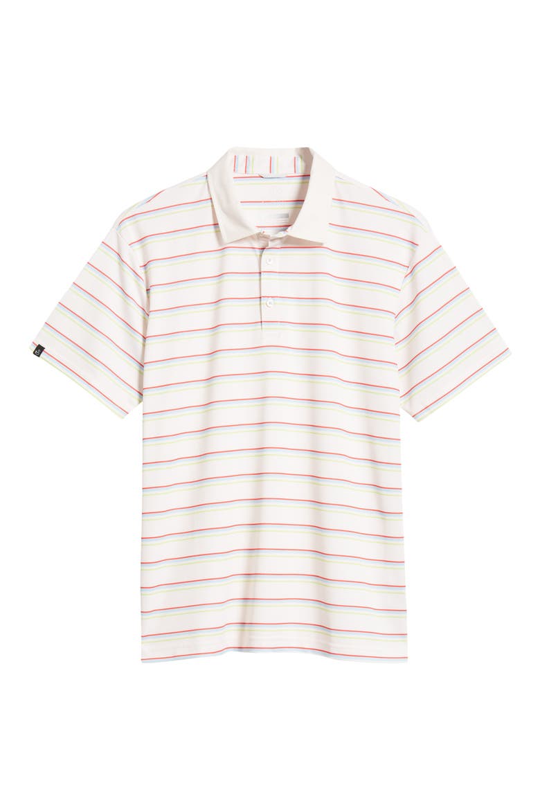 Cullen Stripe Golf Polo, Alternate, color, VINTAGE WHITE