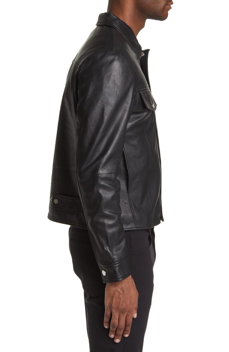 Deadwood Frankie Recycled Leather Shirt Jacket, Alternate, color,