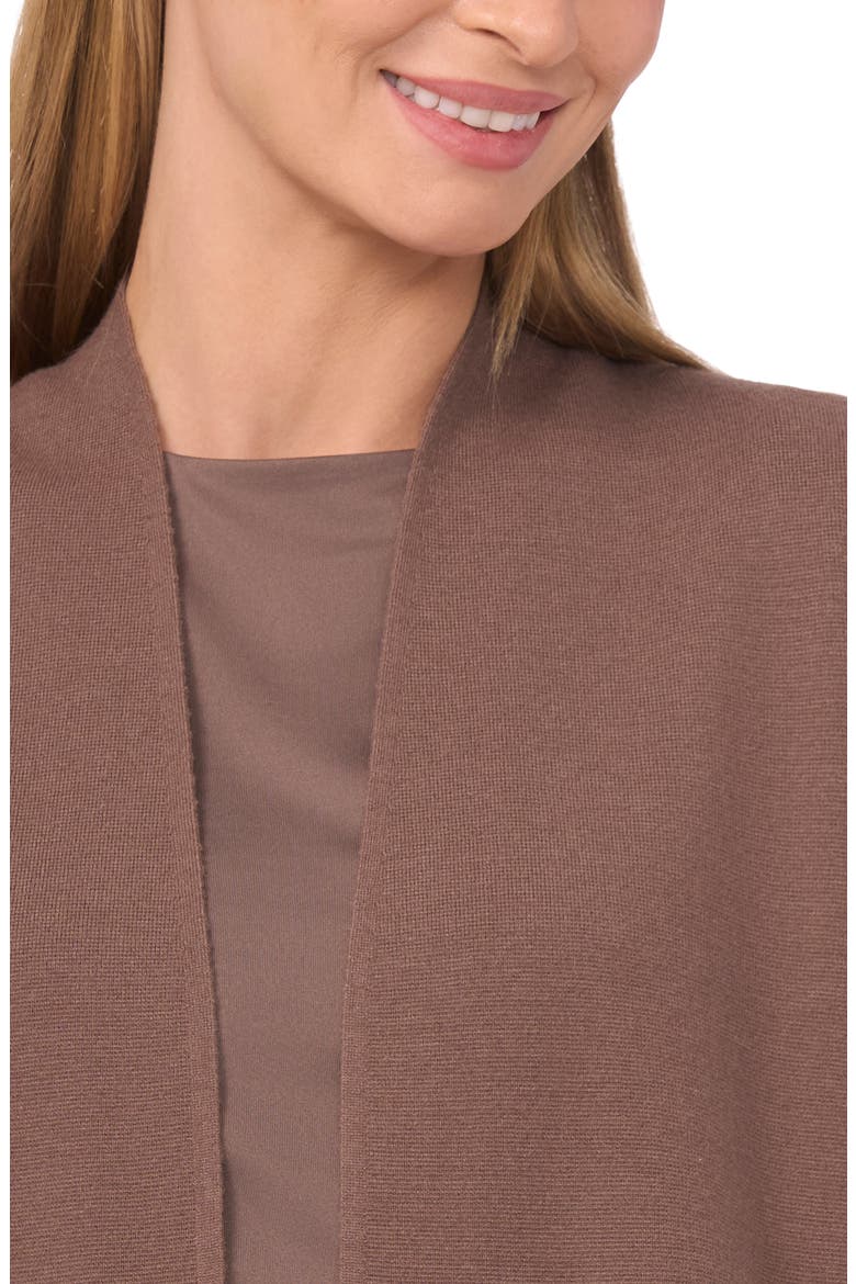 Open Front Longline Cardigan, Alternate, color, MINK TAUPE