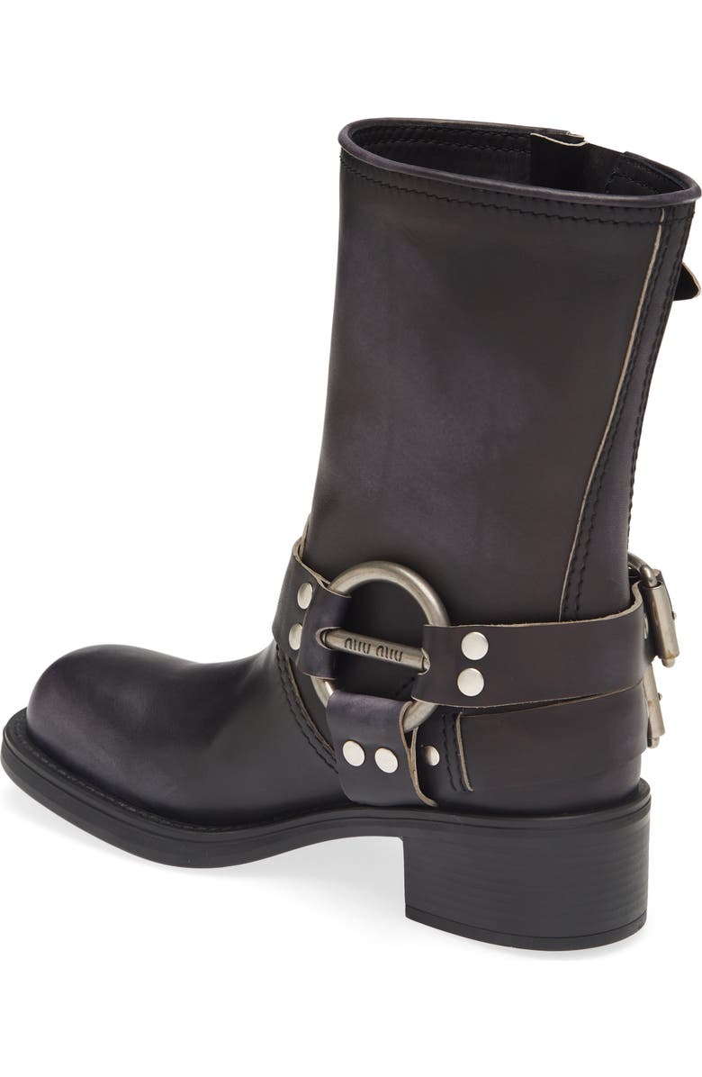 Miu Miu Harness Biker Boot, Alternate, color,
