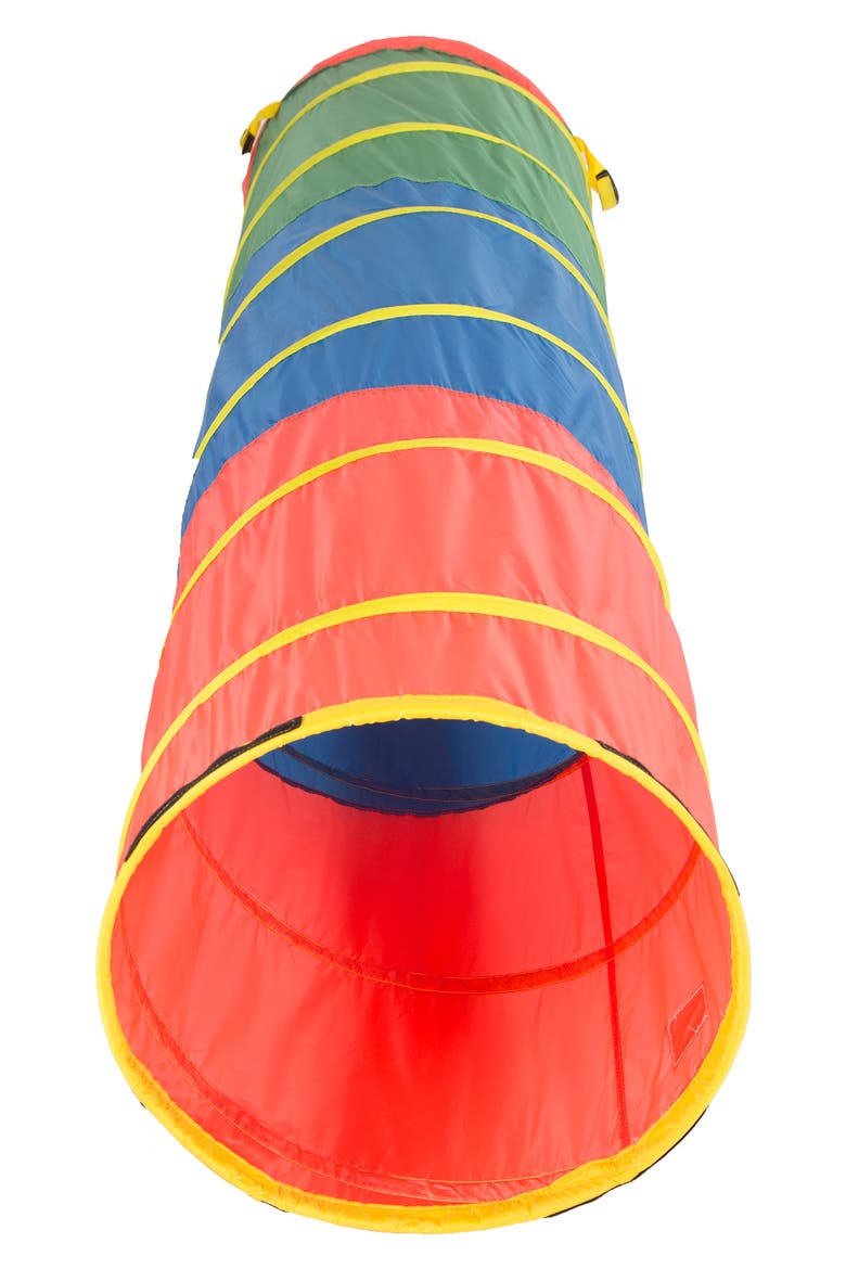Find Me 6-Foot Multicolor Play Tunnel, Alternate, color, RED BLUE GREEN YELLOW