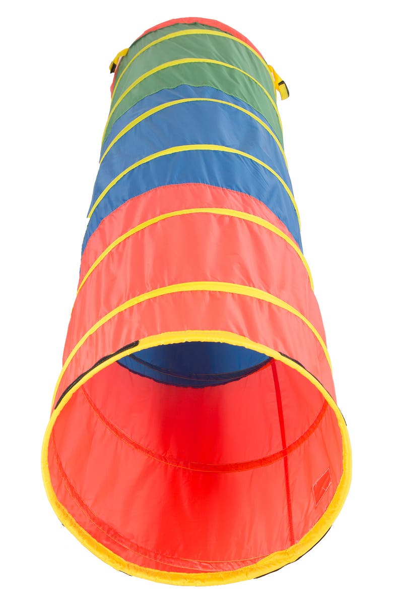 Pacific Play Tents Find Me 6-Foot Multicolor Play Tunnel, Alternate, color, Red Blue Green Yellow