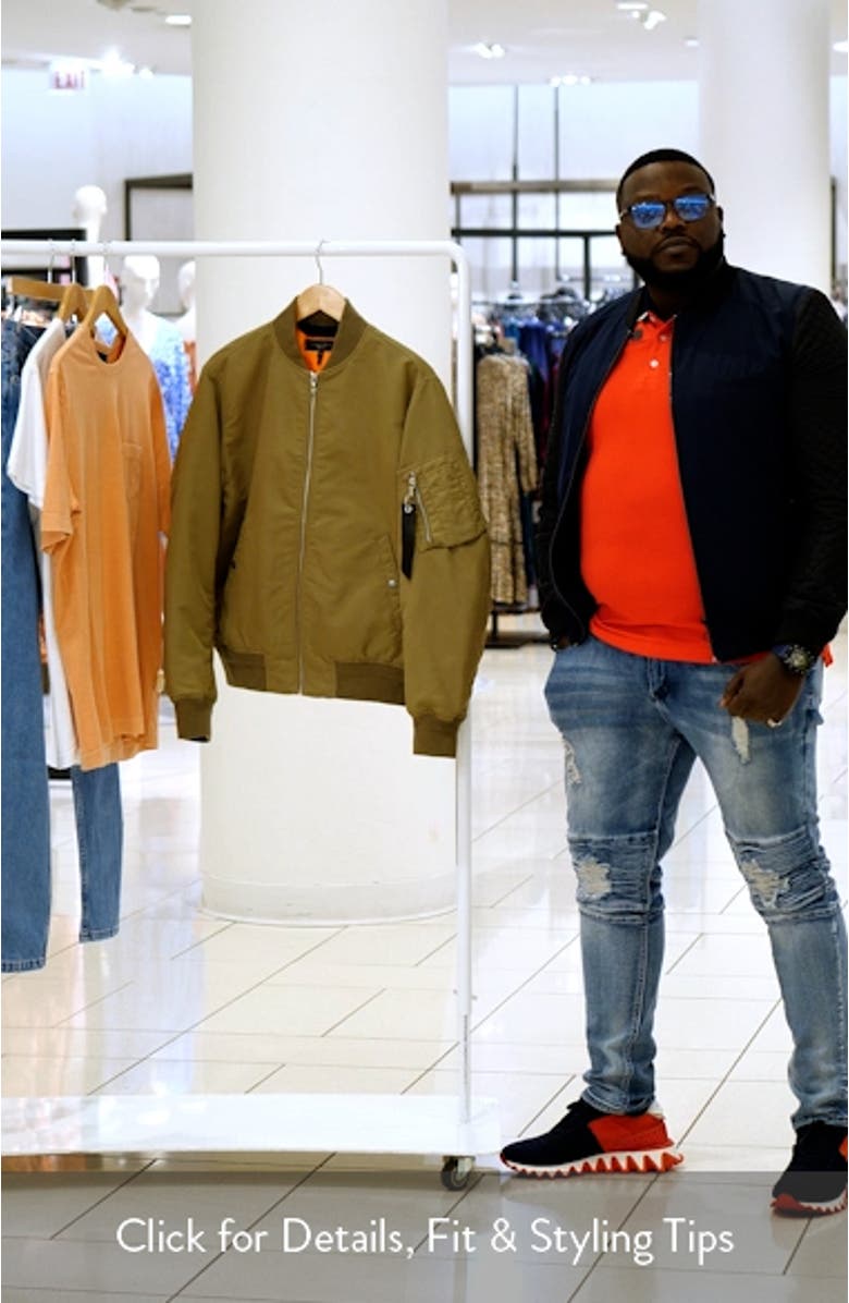 Manston Recycled Nylon Bomber Jacket, sales video thumbnail