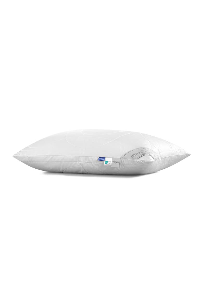 Woolmaster sheep wool pillow, Alternate, color, White
