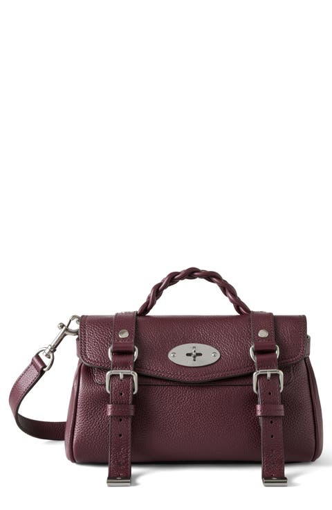 【Mulberry】バーガンディバック Mulberry Burgundy Red Leather Tote lined Handles Shopper
