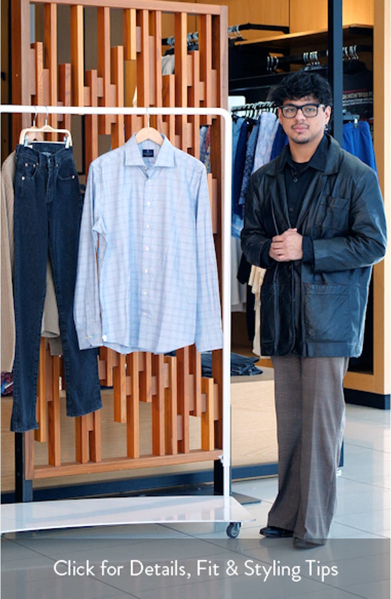 Modern Fit Check Cotton Dress Shirt, sales video thumbnail