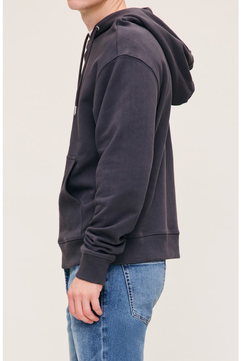 Cotton French Terry Hoodie, Alternate, color, IRON GREY