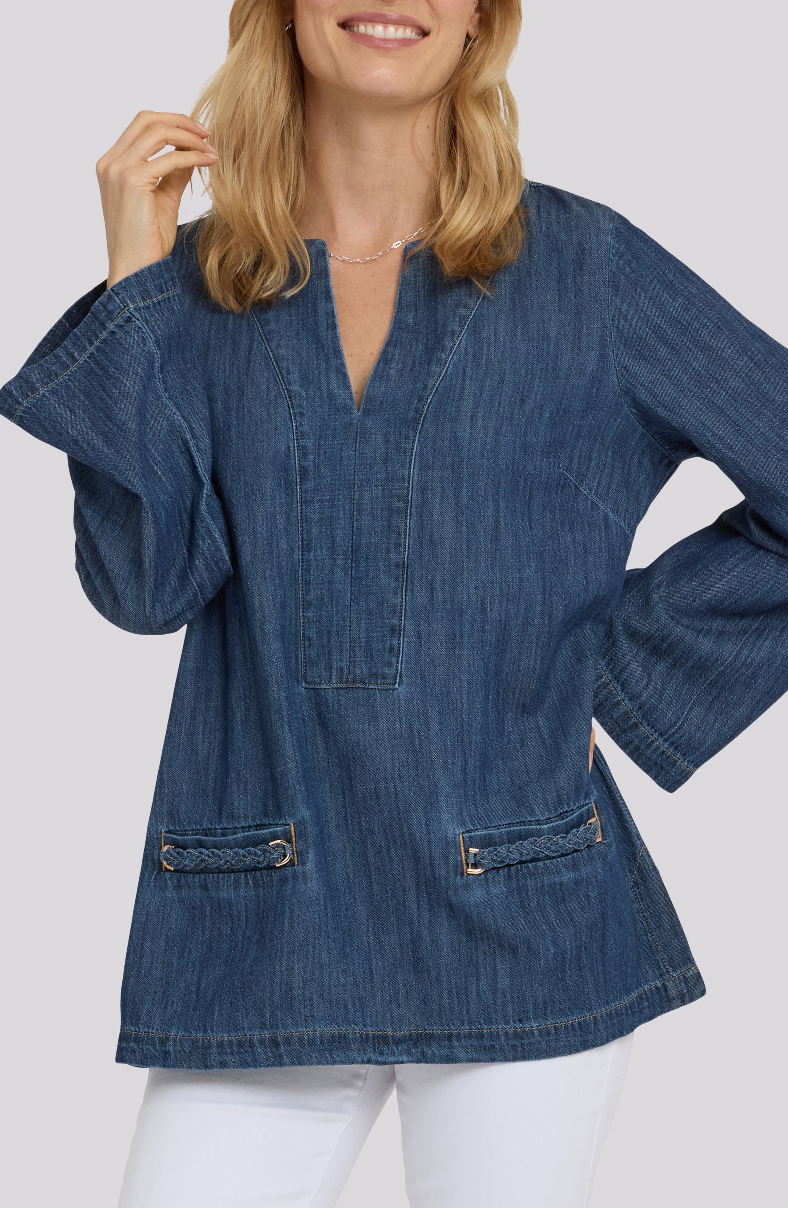 Cotton Denim Tunic