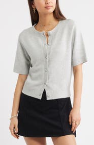 BP. Short Sleeve Cardigan