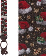 Trafalgar Kris Kringle's Cap Silk Novelty Button End Suspenders