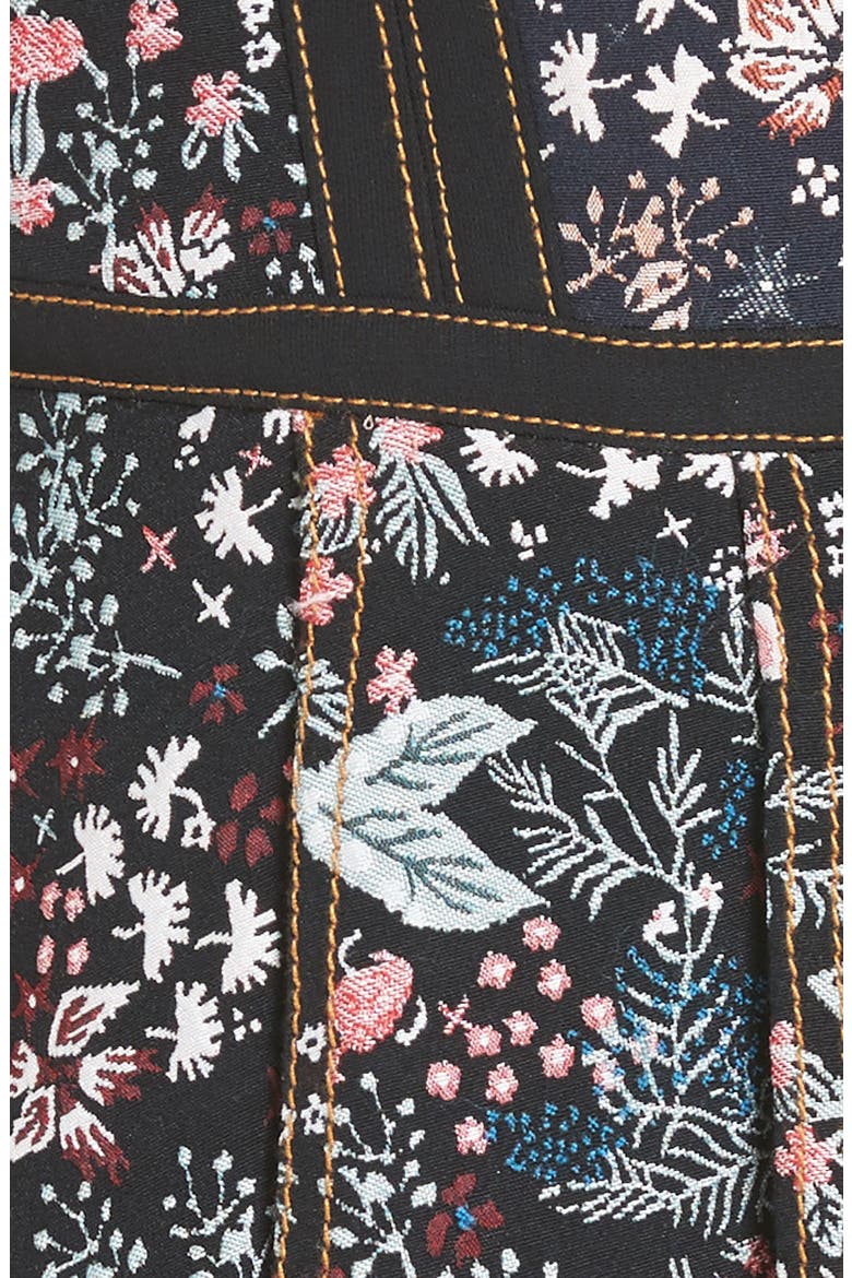 Floral Jacquard Minidress, Alternate, color, MULTI