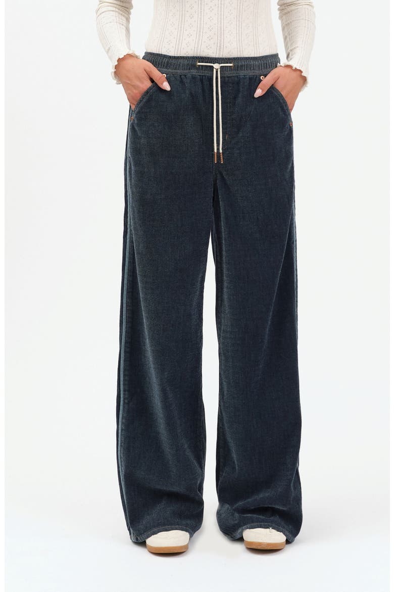 Cozy Drawcord Wide Leg Pants, Main, color, SKY WHISPER