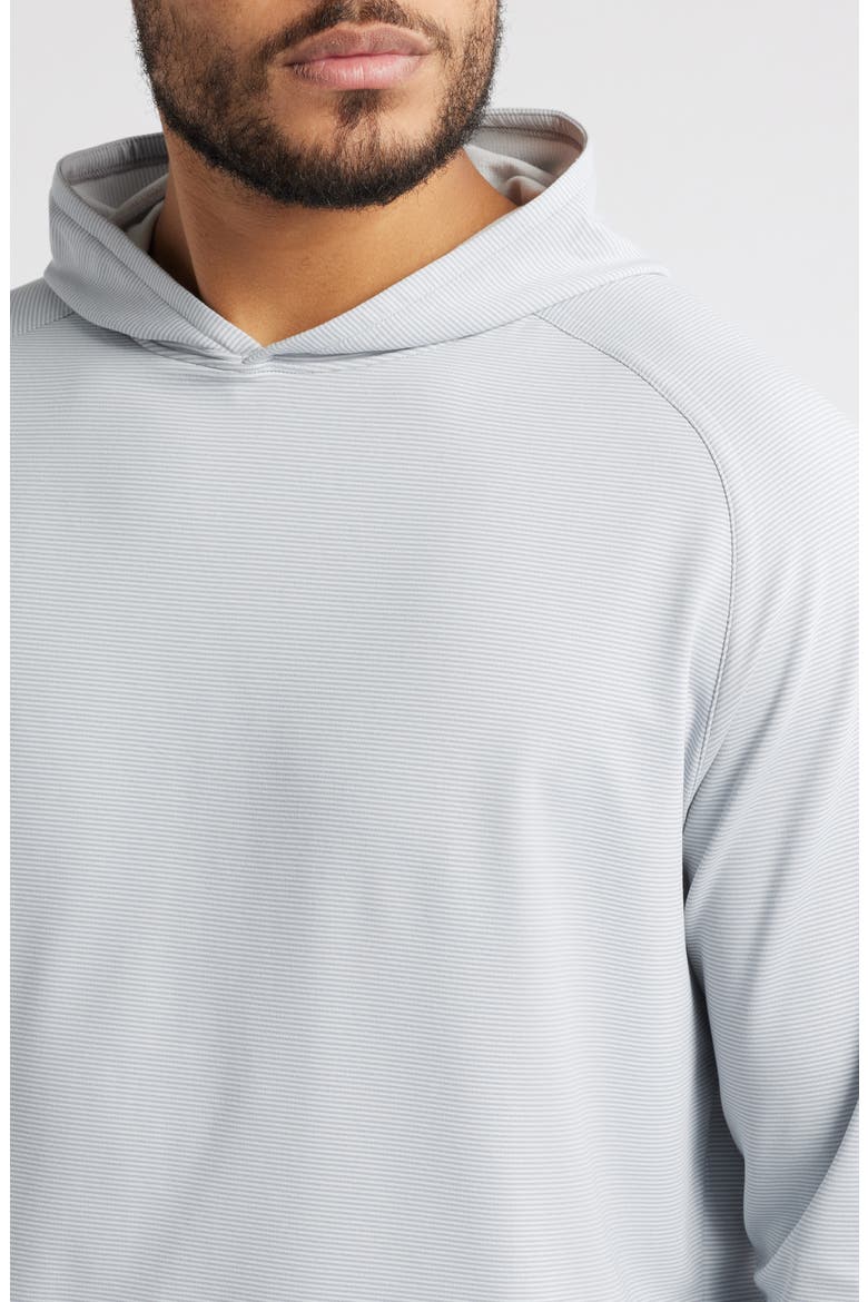 Pine Sugar Stripe Performance Hoodie, Alternate, color, GALE GREY