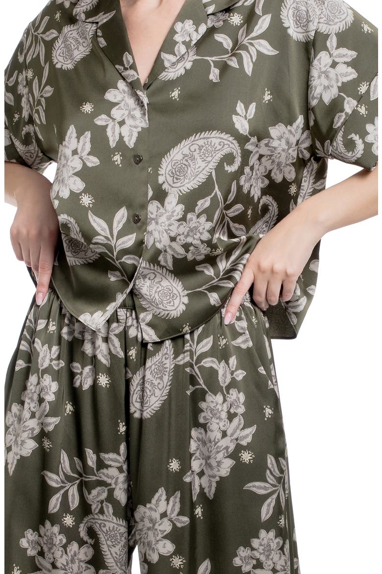 Paisley Satin Pajamas, Alternate, color, PAISLEY PRETTY