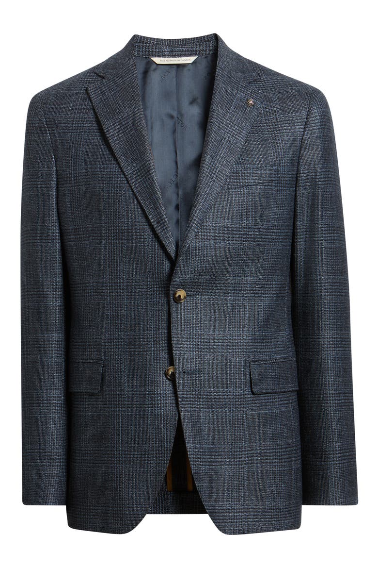 McAllen Wool, Silk & Cashmere Sport Coat, Alternate, color, BLUE