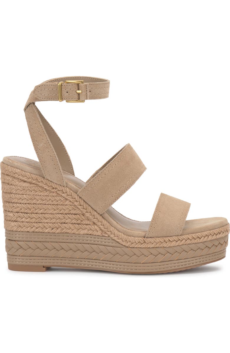 Vince Camuto Esmia Ankle Strap Platform Wedge Sandal, Alternate, color, Tortilla
