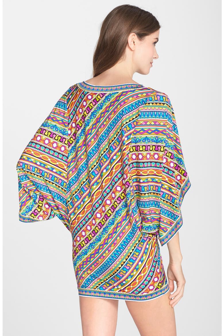 'Peruvian' Stripe Tunic Cover-Up, Alternate, color, MULTI