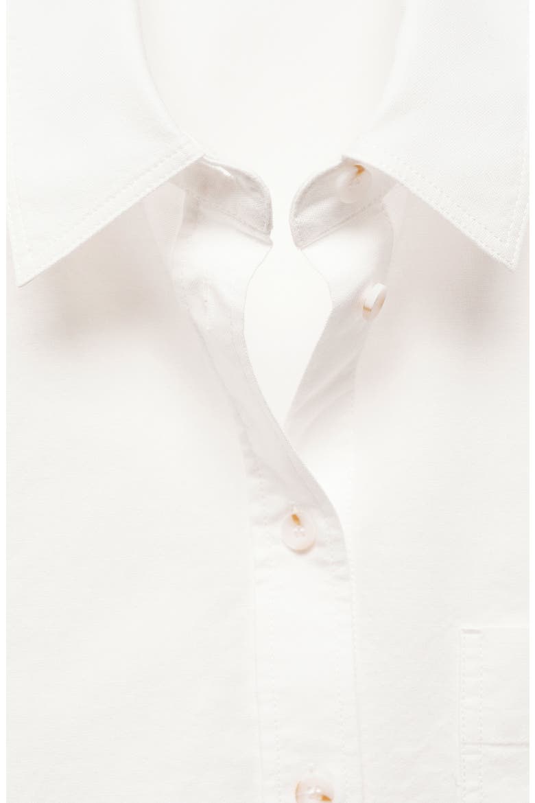Cotton Button-Up Shirt, Alternate, color, OFF WHITE