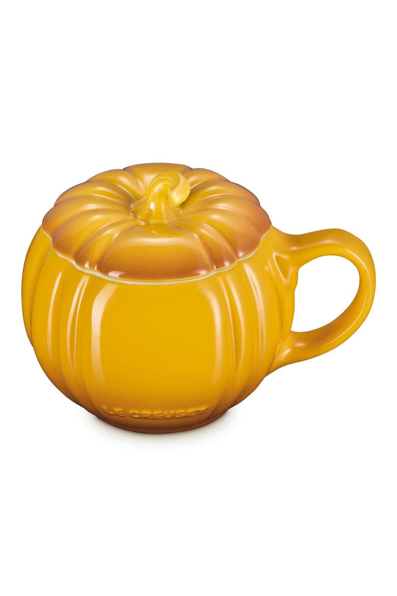Pumpkin Stoneware Mug, Alternate, color, NECTAR