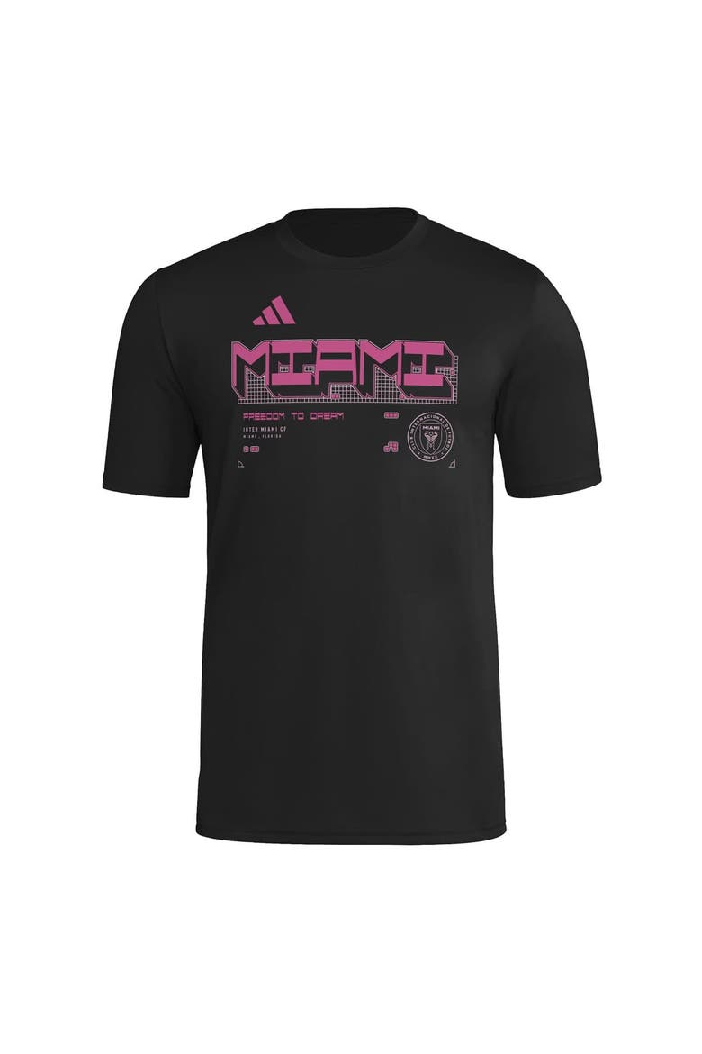 Men's adidas  Black Inter Miami CF 2026 Anthem AEROREADY Pregame T-Shirt, Alternate, color, Black