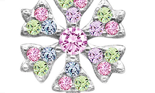 Chanteur Kids' Snowflake Stud Earrings In Multi