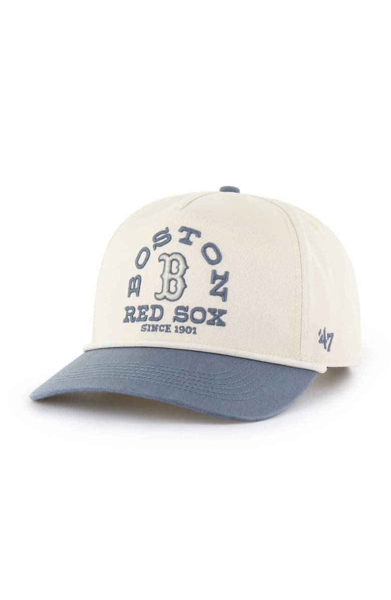 '47 Men's '47 Natural Boston Red Sox Ranchero Hitch Adjustable Hat, Main, color,