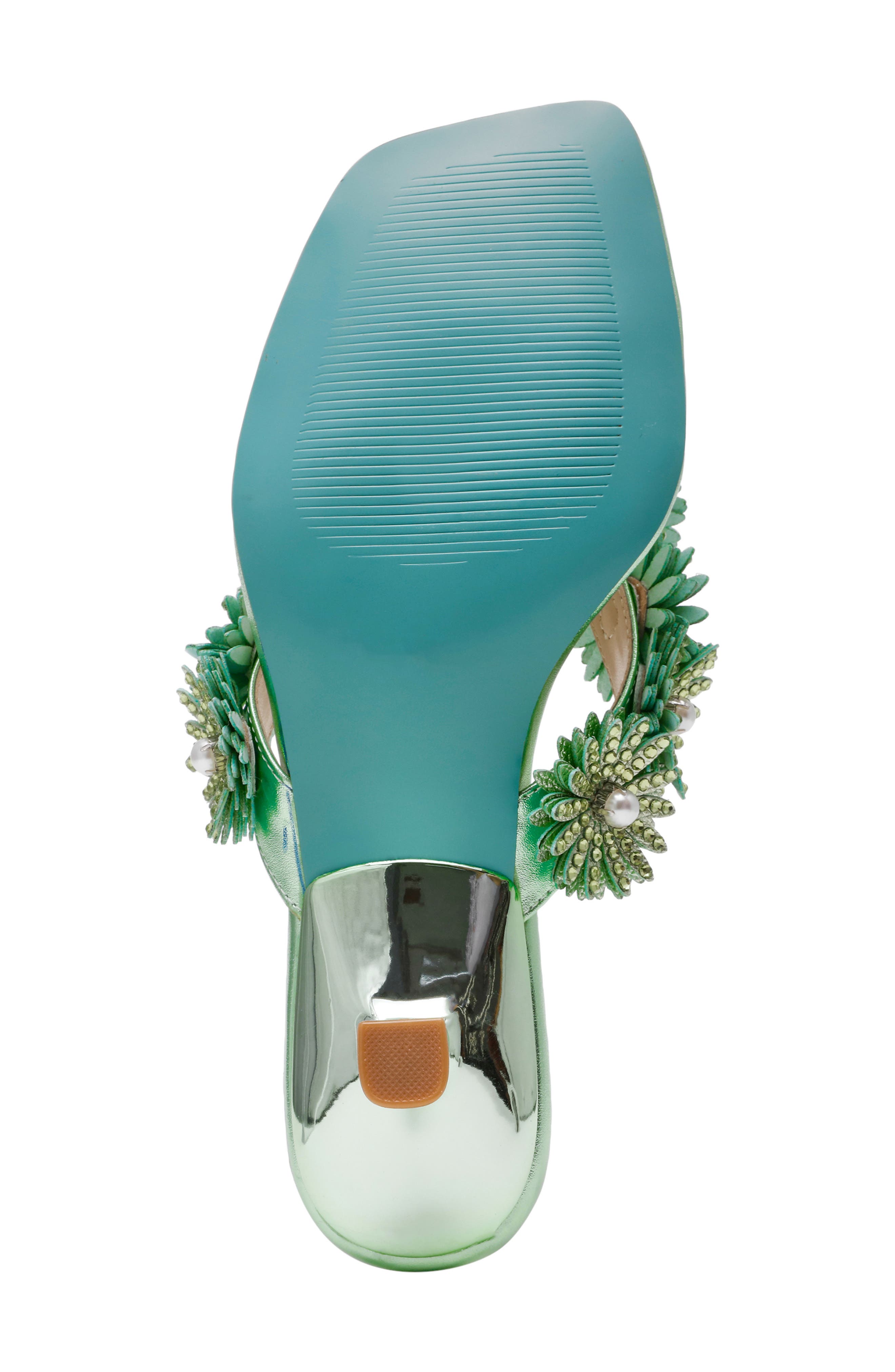 Betsey Johnson Lesli Kitten Heel Sandal, Alternate, color, Mint