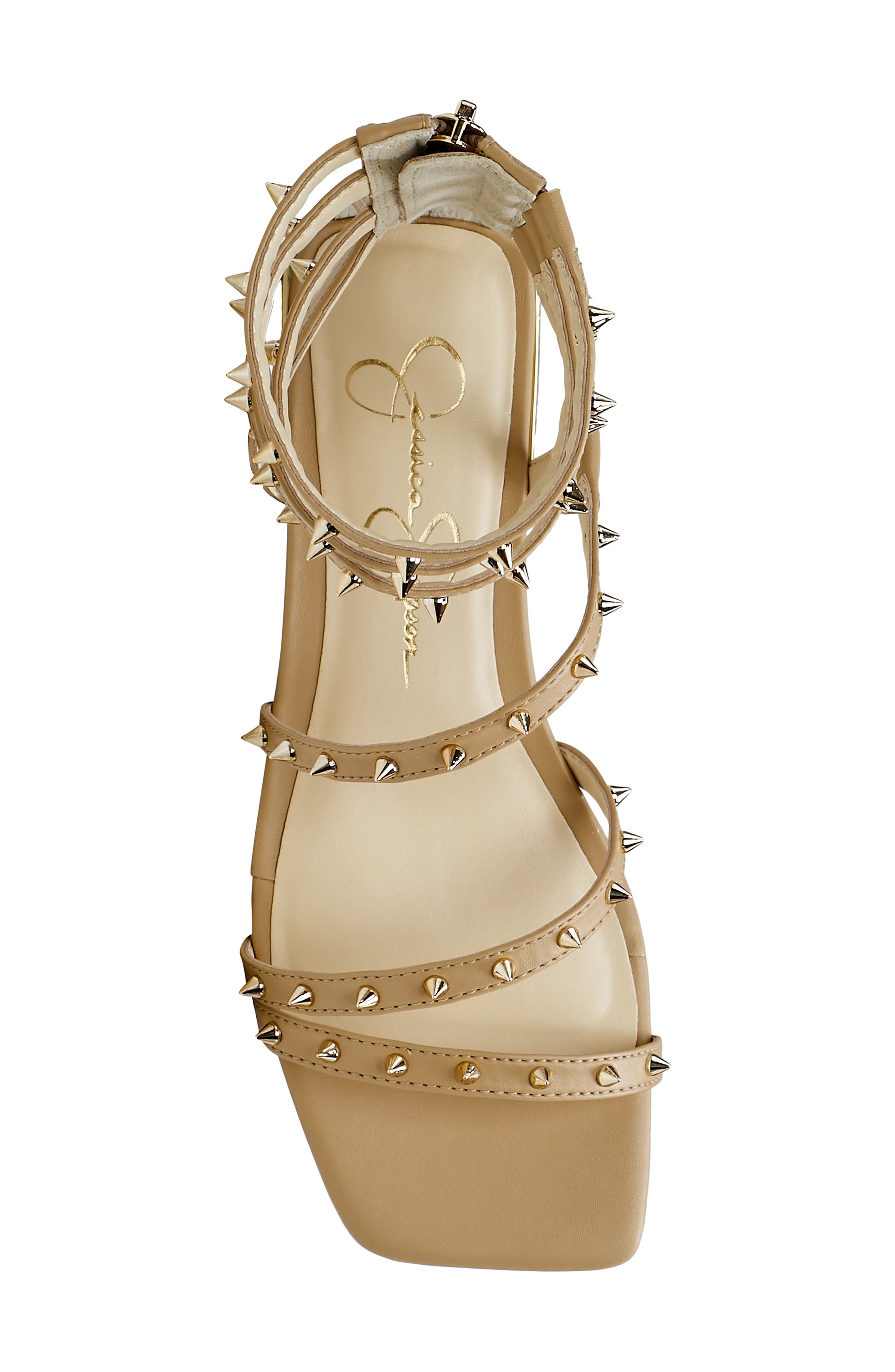 Jessica Simpson Cenedra Cage Sandal, Alternate, color, Buff