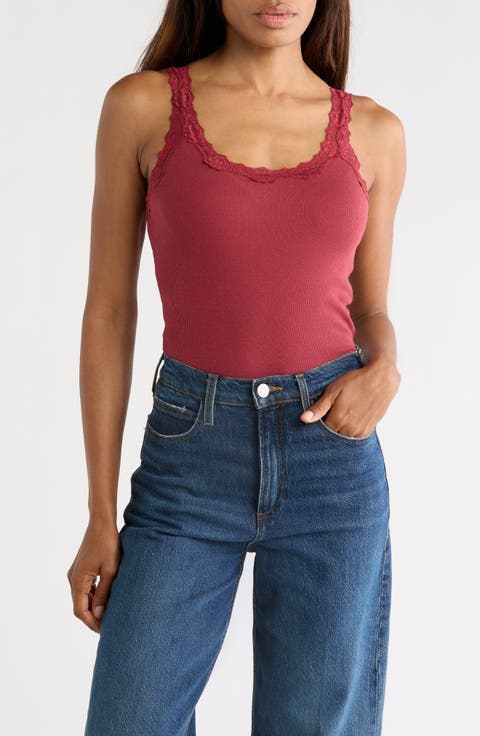 Lace Trim Tank