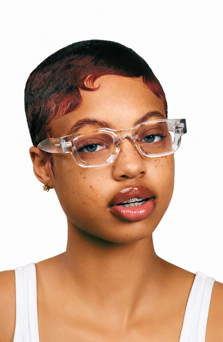 Wisdom Fashion House Clear Frame 9, Alternate, color, Clear