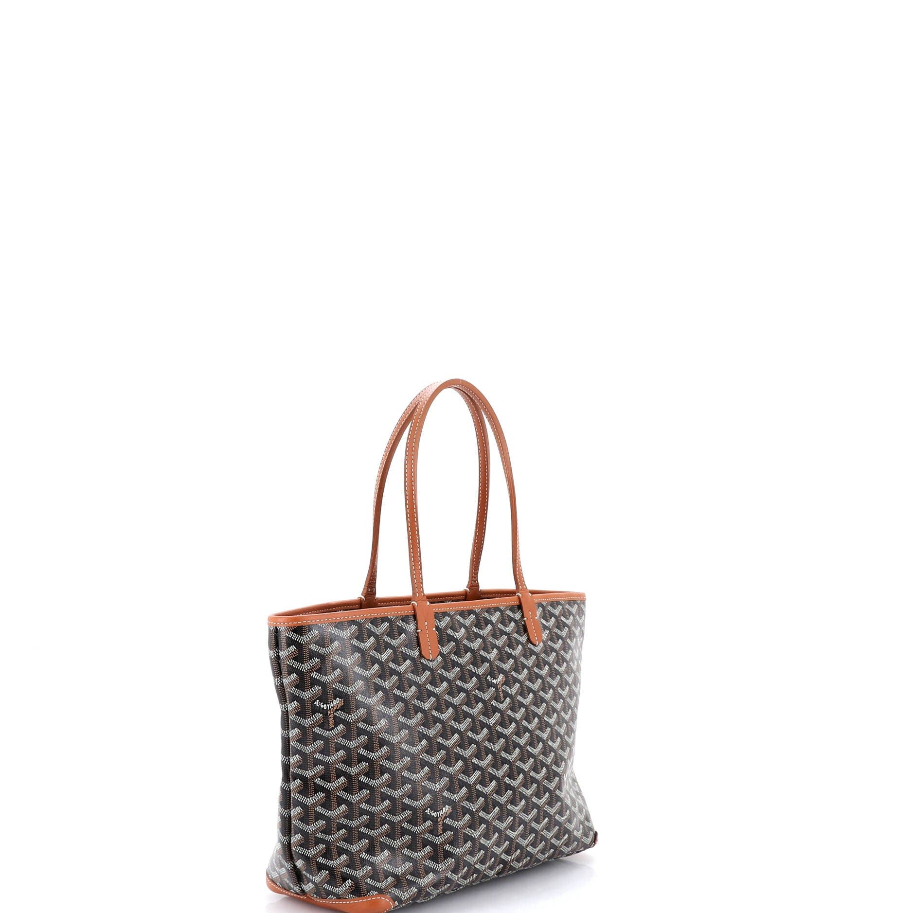 Pre-Owned Goyard Artois Tote Coated Canvas PM, Alternate, color, Brown