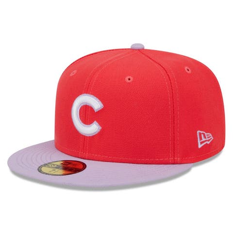 Men's New Era Red/Lavender Chicago Cubs Spring Color Two-Tone 59FIFTY Fitted Hat