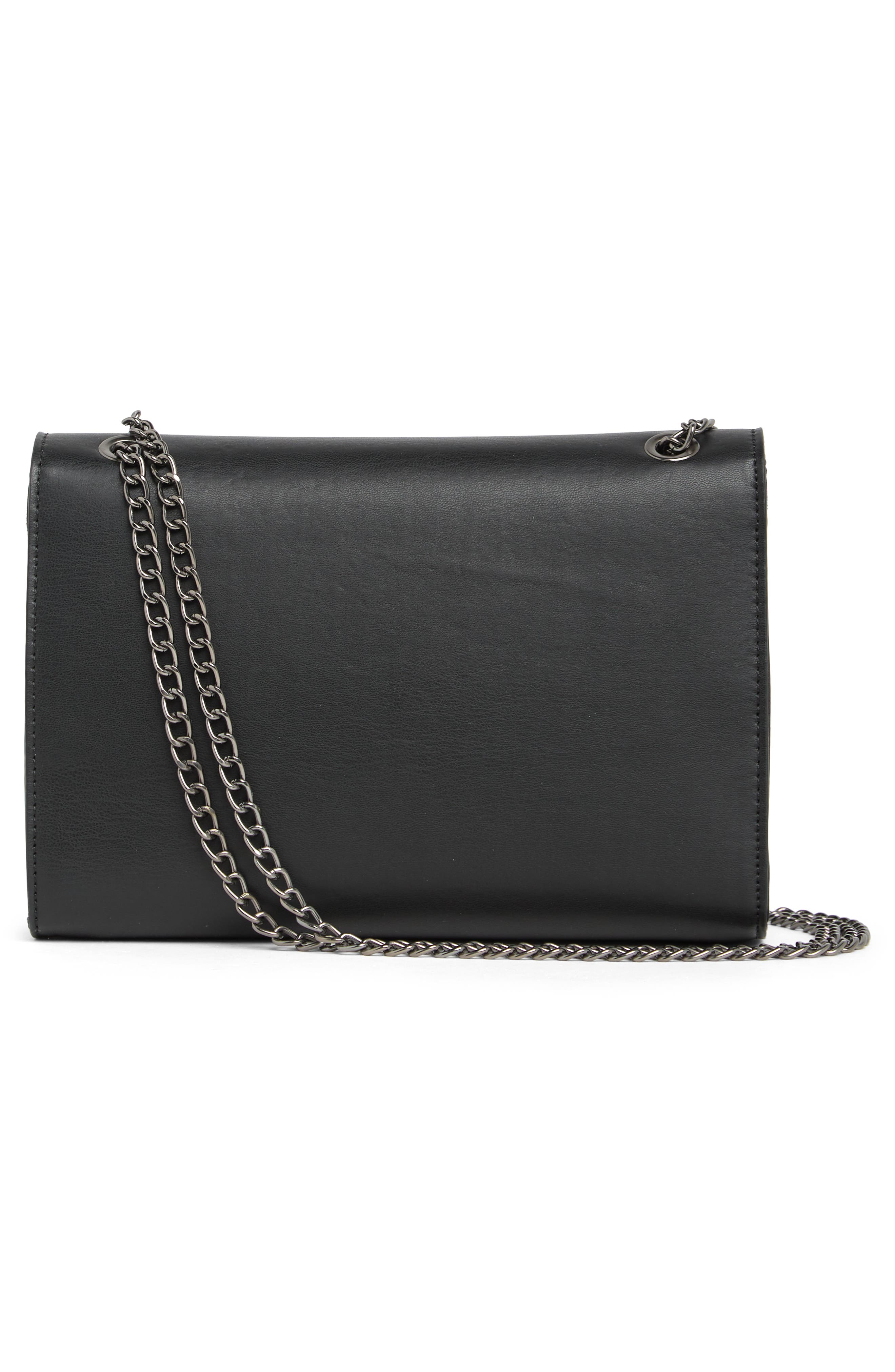 Badgley Mischka Collection Tassel Crossbody Bag, Alternate, color, Black