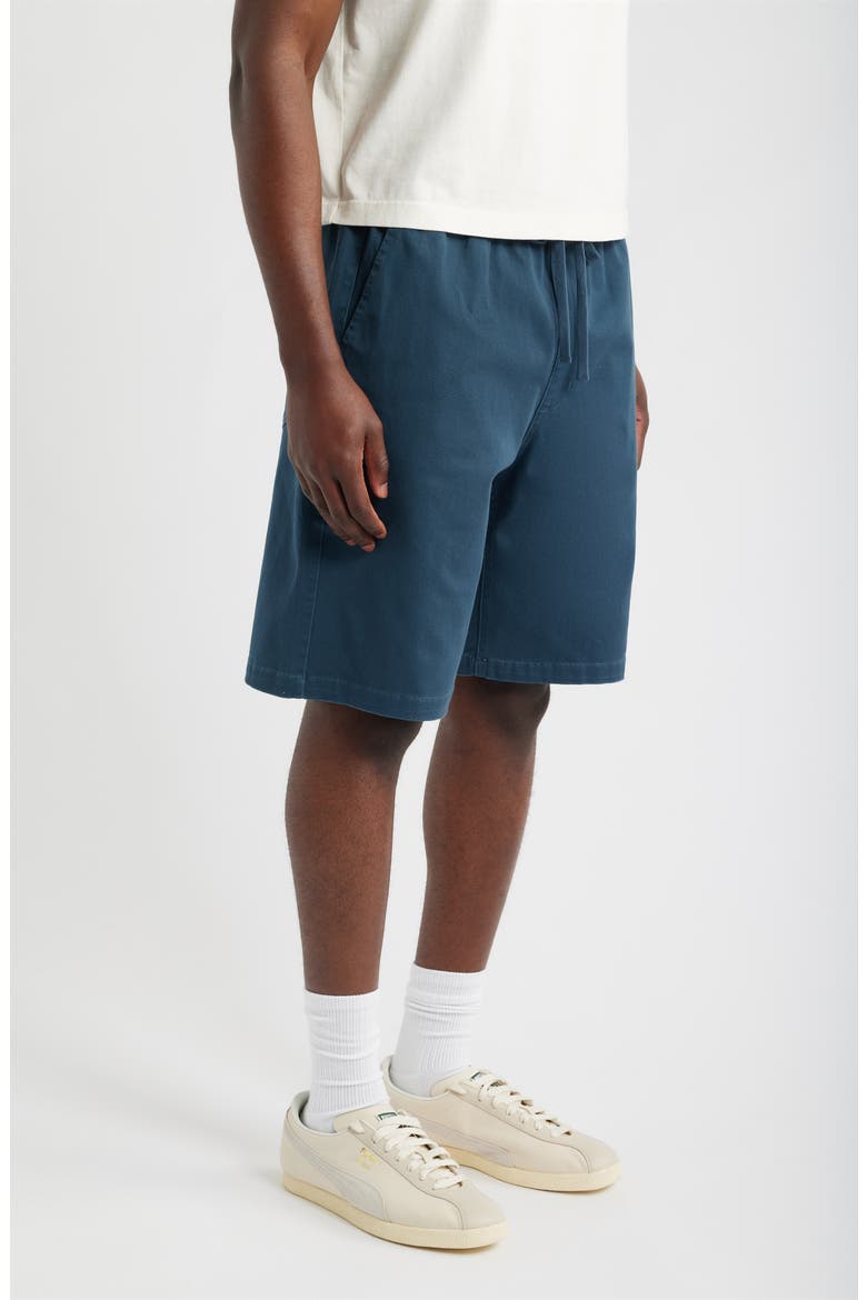 Peninsula Cotton Twill Drawstring Shorts, Alternate, color, NAVY
