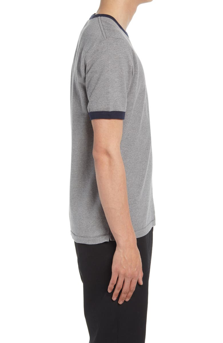 French Connection Men's Ampthill Tipped Crewneck T-Shirt, Alternate, color,